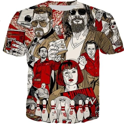 The Big Lebowski Men/women New Fashion Cool 3D Printed T-shirts Casual Style Tshirt Streetwear Tops Dropshipping