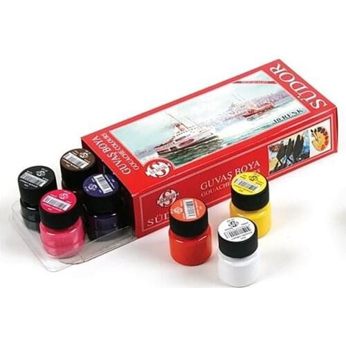 Gouache Paint Set 10 Color X 15 Ml Consists Of Water-Based High-Quality Opaque Covering And Bright Tons
