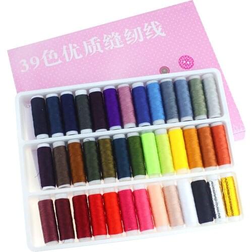39 colors/ set sewing thread hand sewing thread 39 color sewing thread box Sewing Kit for home DIY