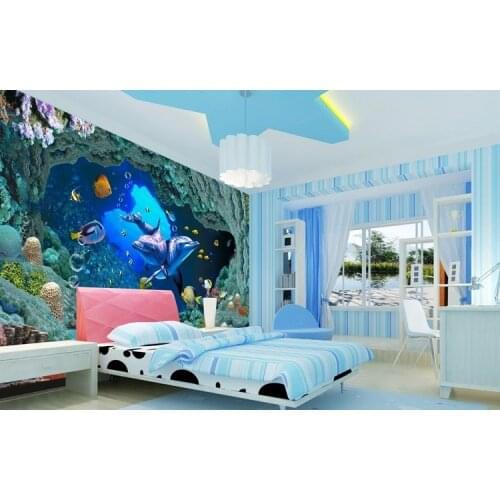 Wholesale Papel de parede 3d Cartoon Mural Wallpaper for Kids room mural living room children wallcoverings