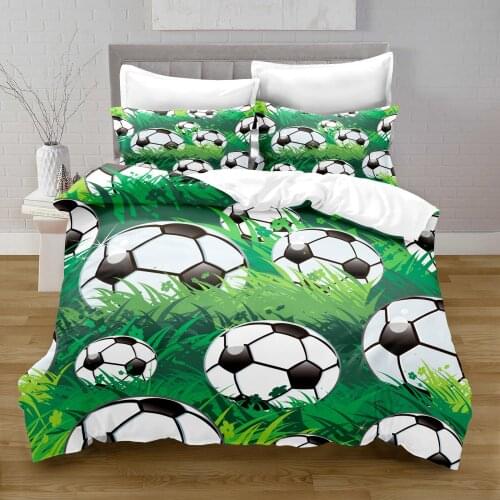3D Printing Football Style Quilt Cover with Pillowcase Bedroom Decoration Queen Size Bedding Bedroom Set King Size Bed