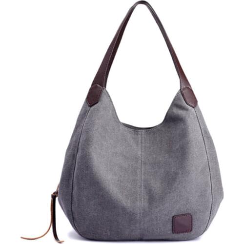 SMOOZA Casual Canvas Shoulder Bag Women 2020 Totes Bags Women Bag Large Capacity High Quality HandBag Fashion Wild Ladies Bags