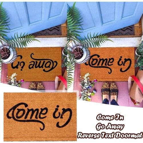 Modern Doormat Welcome-Go Away Come In Doormat Outdoor Floor Non Slip 40X60Cm Modern Area Rugs Living Room Balcony Bath Mat