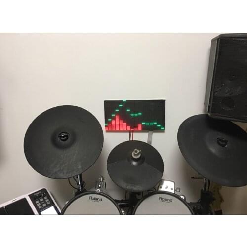 Drum Kit Train Monitor LED DJ Tuner Audio Electronic Music Signal Spectrum Display Screen KTV Car Power Amplifier MS3264 2048