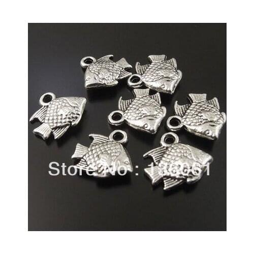 Vintage Silver Alloy Tropical Fish Charms Pendants For Jewelry Making Findings Bracelets Accessories DIY Gifts 20PCS Z3148