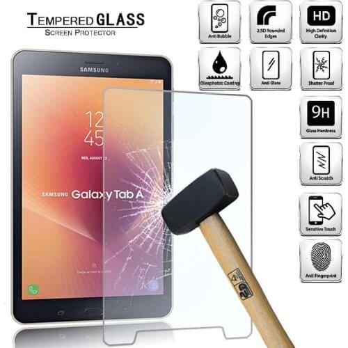 Tablet Tempered Glass Screen Protector Cover For Samsung Galaxy Tab A 8.0 (2017) LIT T385 HD Eye Protection Tempered Film