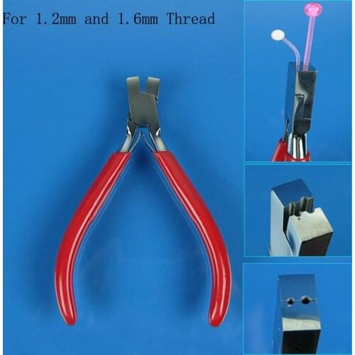 1Piece PTFE Acrylic Bar Rolled Thread Clamp Surgical Steel Clamp Plier body piercing tool professional puncture tool