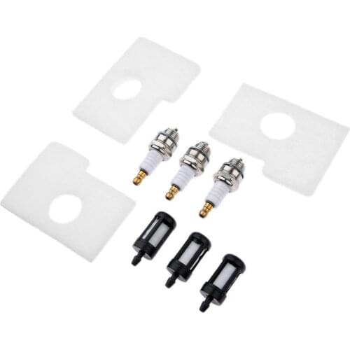 9Pcs/set Air Fuel Filter Spark Plug Kit For STIHL MS180 MS170 018 017 Chainsaw Garden Tool Parts