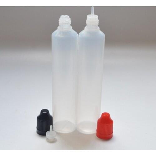 25pcs/lot PE 60ml Bottle Plastic E Liquid Bottle with Childproof Cap Long Thin Tip Pen Shape Bottle