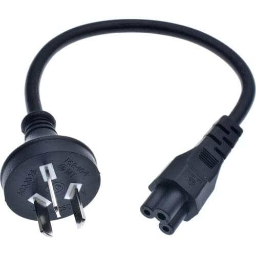 3pin Male Plug to IEC 320 C5 Micky Adapter Cable For Notebook Power Supply,SAA Australia Power Adaptor Cord , 30cm