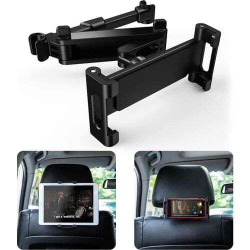 ALLOYSEED 360 Degree Rotating Auto Car Seat Back Headrest Mount Tablet Phone Stand Holder Bracket For iPad iPhone Xiaomi Tablets