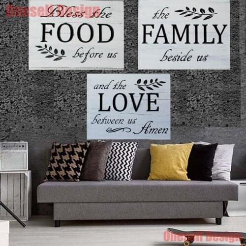 Food5d diamond painting full family home 5d diamond embroidery full set love 5d diamond mosaic decoration home wall sticker