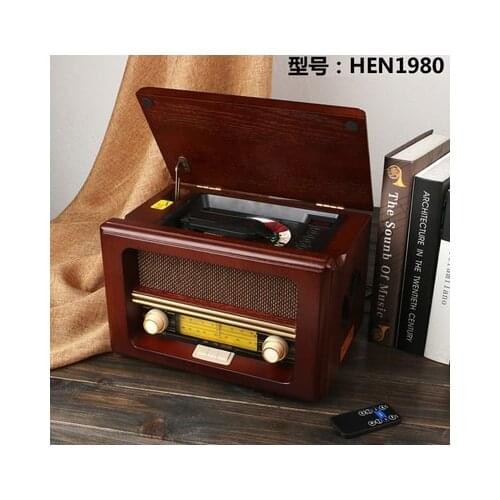 Hengxin Desktop Antique CD Player Retro Radio Semiconductor Desktop Elderly Radio USB CD Machine Decoration high-grade gifts