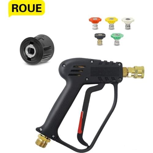 Car Wash 4000PSI High Pressure Washer For Kaecher Gun with 5 Quick Connect Color Nozzle Kit Cleaning Water Gun for Car Cleaning