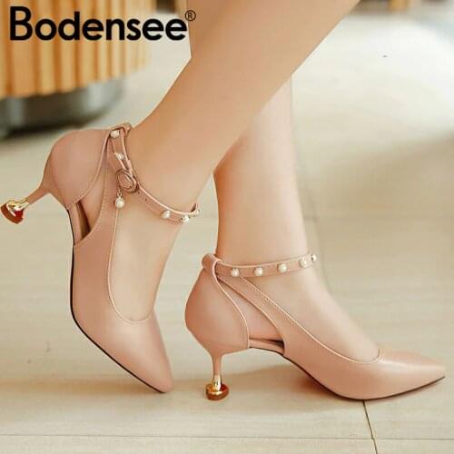 BODENSEE Women's Shoes With A Glass Heel
