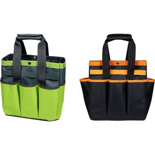 Sides Multi Pocket Tote Garden Handle Tools Organizer Storage Bag Portable Waist Pockets Organizer Oxford Fabric Bags