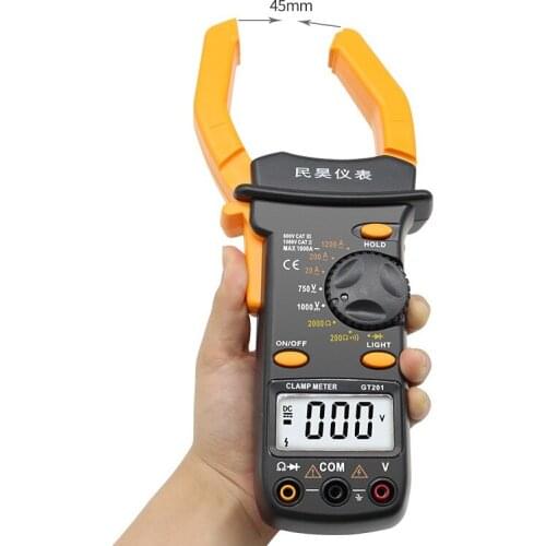 Digital Amper Clamp Meter Multimeter Current Clamp Pincers Voltmeter Ammeter 1000A AC/DC Ohm Current Voltage Tester