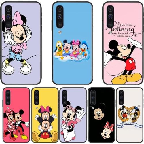 Disney Cartoon Mouse Minnie and Mickey Phone cover hull For SamSung Galaxy S 8 9 10 20 21 S30 Plus Edge E S20fe 5G Lite Ultra b