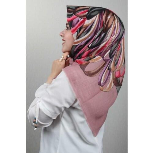 ERİPEK PATTERNED LINEN FLAMLI SCARF-PATTERN-13-RENK-09