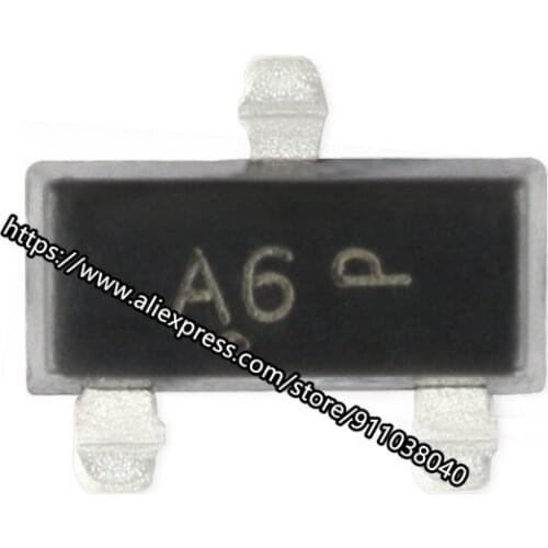 50PCS BAS16LT1G SOT23 BAS16LT1 BAS16LT BAS16L BAS16 / A6 SOT-23 Switching Diode SMD 100V/200mA