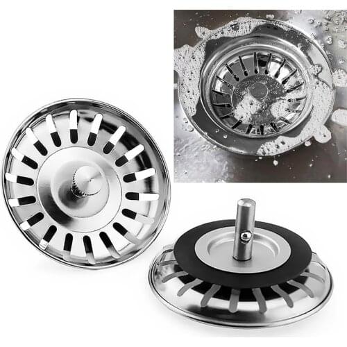 Kitchen Sieve Stainless Steel Sink Filter Kitchen Sink Strainer Basket Sink Sewer Accessories Tools Basket Rinse Strainer