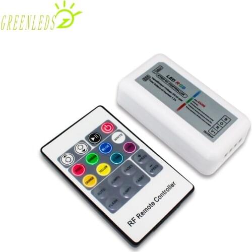 LED RF remote 20 keys RGB Color Mini Controller DC12-24V 12A JM-QC20 Controller with Three Year Warranty