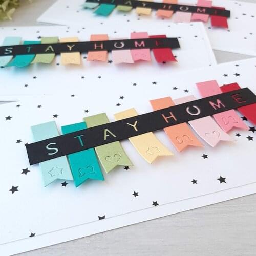MEET HUANG Tag BanneR Metal Cutting Dies Heart Star diy Scrapbooking Photo Album Decorative Embossing PaperCard Crafts Die 2021