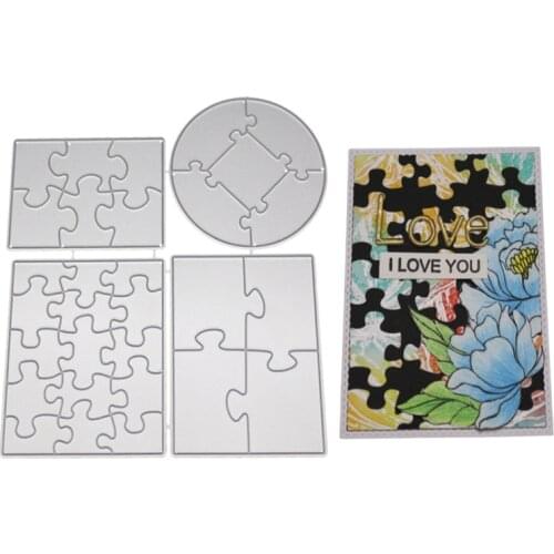 Jigsaw Puzzle Metal Cutting Dies New Dies Scrapbooking Mold Cut DIY Handmade Tools Craft Decoration Metal Cutting Dies New 2021
