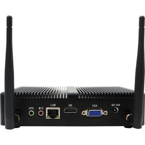 Eglobal Fanless Mini PC Intel Core i3 8145U Windows 10 IOT Linux Computer HD VGA 2Display 4USB3.0 2USB2.0 HTPC UHD Graphics