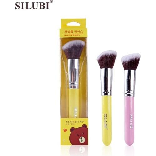 1pc Oblique Makeup Brushes Set Professional Holder Cosmetics Tool for Face with Cartoon Pack Beauty Gift Blusher Sculpting Brush