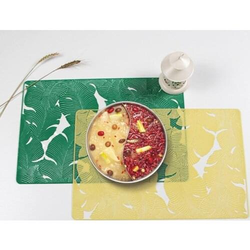 Table Pad Eco-friendly Fine Workmanship Wear Resistant Anti-fade PVC Thermal Insulated Table Cushion Decor for Home