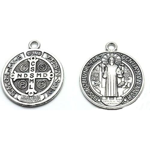 5 pcs Saint Benedicts Exorcism Catholic Italian relic pendant can be given as a gifts by both men and women and can pray