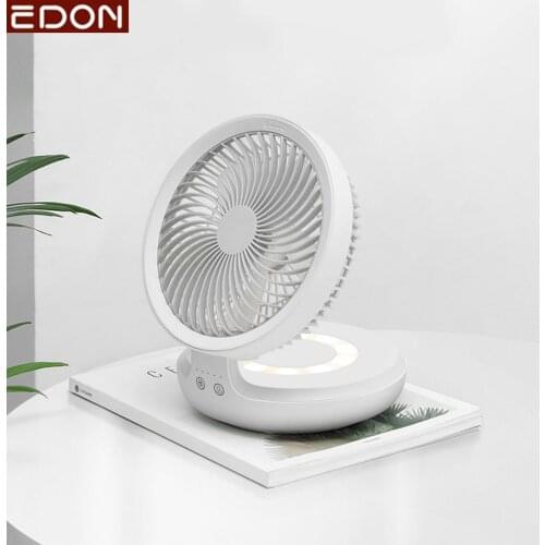 Youpin Edon Portable Desktop Fan Remote Control Mini Smart Air Circulator Fan Personal Foldable Electric Air Cooler 4 Speed Wind