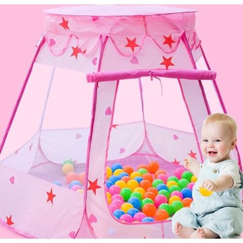 Portable Folding Ocean Ball Pit Baby Playpen Children Toy Tent Ball Pool with Basket Outdoor Toys for Children Play Te