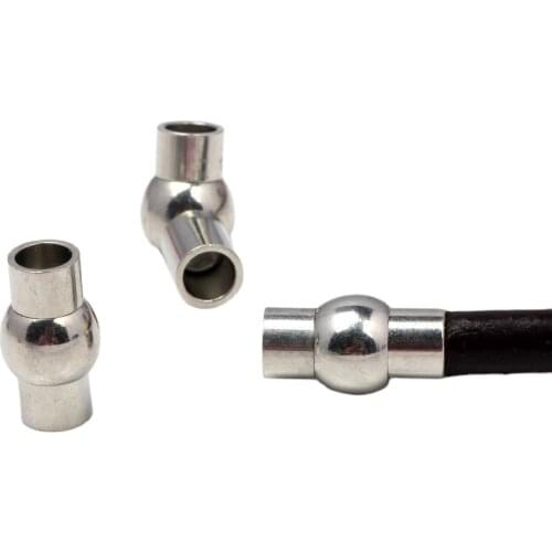 Rhodium Plating Strong Magnetic Clasp Buckle Leather Cord Clasps Bracelet 2/4/6/8/10MM DIY Components Jewelry Making Accessories