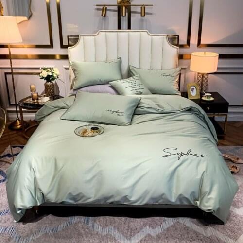 Simple Luxury King Size Bedding Set Floral Printed Duvet Cover Sets Bed Linen Comfortable New Arrival Gifts