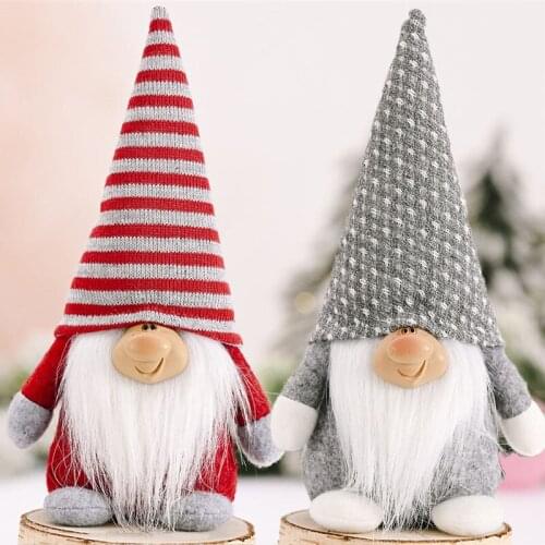 Navidad 2021 Christmas Santa Faceless Gnome Doll Forest Old Man Christmas Decorations for Home Xmas Ornaments New Year Gift 2022