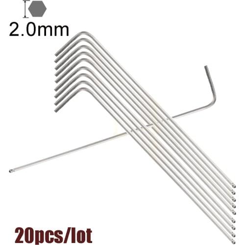 20pcs/ lot 2 mm Allen Key Ball End L-shaped Hex Key Wrench Tool
