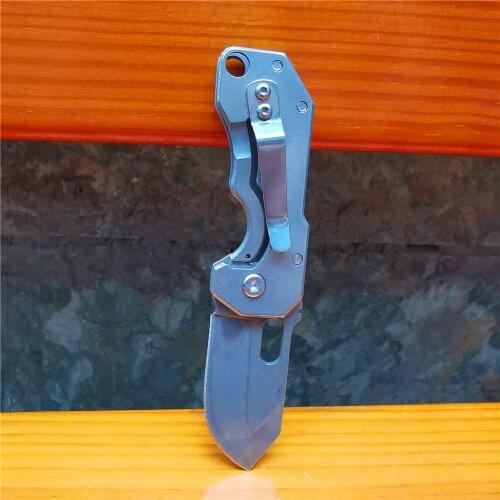 Stainless Steel Folding Knife, Exquisite Pocket Knife, Sharp Open Box Knife, Outdoor Camping Tool, with Back Clip