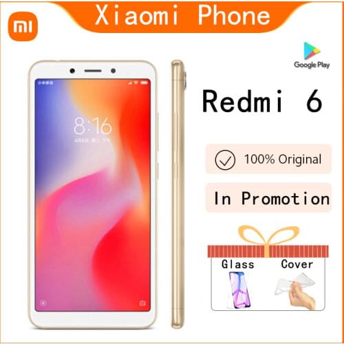Xiaomi Redmi 6 celular 4GB 64GB googleplay smartphone in stock big promotion