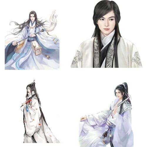 Three Ratels CMH26 Ancient elegant mens cartoon wall stickers home decoration living room