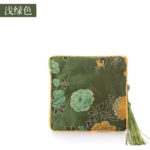 Light Green Tassel Earring Jewelry Display Storage Bags Women Pendent Ring Bracelet Showcase Jewellery Organizer For Lover Gift