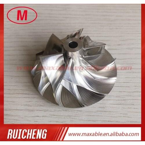 T04E 16G forward 48.20/68.01mm 6+6 blades turbo billet/milling/alumimun 2618 compressor wheel