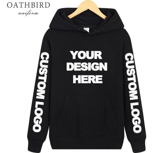 DIY man pullover hoodie Custom Boy long sleeve Personalized fleece hoody casual sweatershirts clothing Design your own hoodies