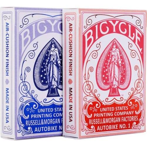 Bicycle AUTOBIKE No.1 Playing Cards Blue/Red Retro Poker Magic Cards Magia Props Magic Tricks for Professional Magician