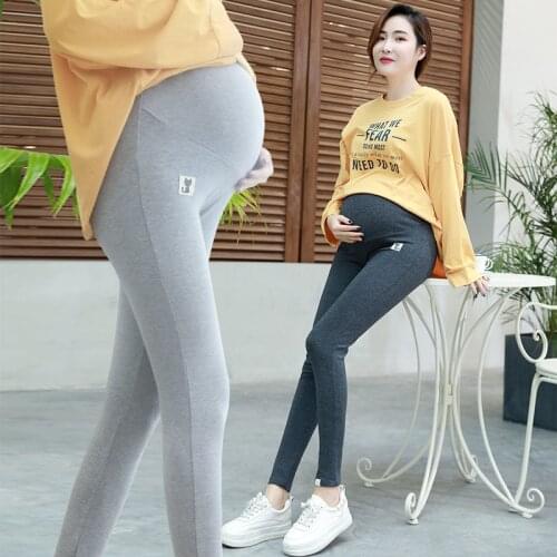 Maternity cotton in the spring and autumns abdomen leggings pants of pregnant women pregnant plus-size women trousers