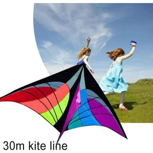 Triangle Spider Kite Large Size Single Line Kite With Line Board Tail Kite Long Tail Flying Kite Toy Outdoor Fun Sports Gifts