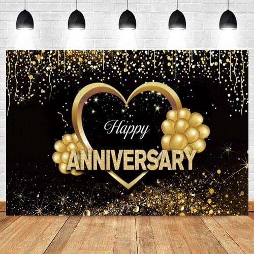 Yeele Golden Glitters Balloons Background Photophone Mariage Anniversary Party Backdrop Photography For Photo Studio Photocall