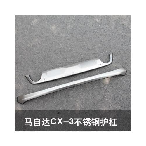 Stainless steel front and rear Bumper Protector Skid Plate cover FOR Mazda CX-3 CX3 year 2018 Car styling