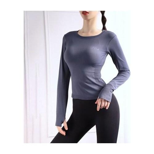 Yoga Women Sports Fitness Women Jersey Seamless Long Sleeve Gym Woman Sport Shirt Yoga Top Workout Tops T-shirt